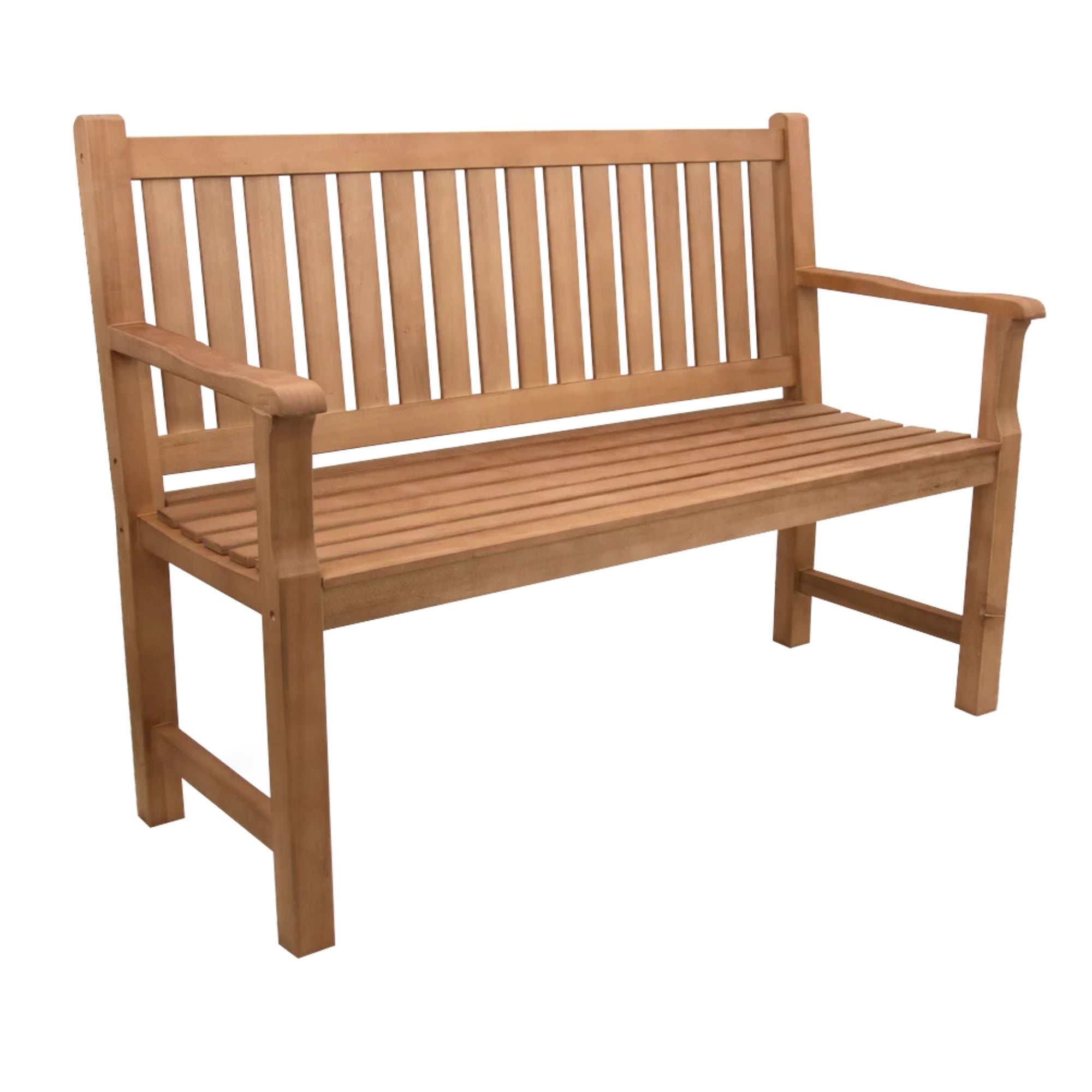 Kalb | Gartenbank aus Pappelholz, Massivholz, wetterfest und ergonomisch, robuste Konstruktion, einfache Montage, natürliche Holzoptik, Komfort und Entspannung im Außenbereich 150cm