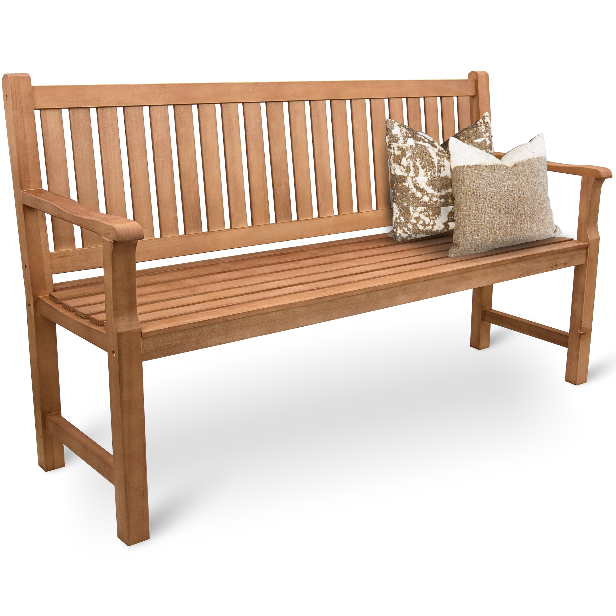 Gartenbank aus Holz mit Schutzabdeckung und Gartenhandschuhen120cm