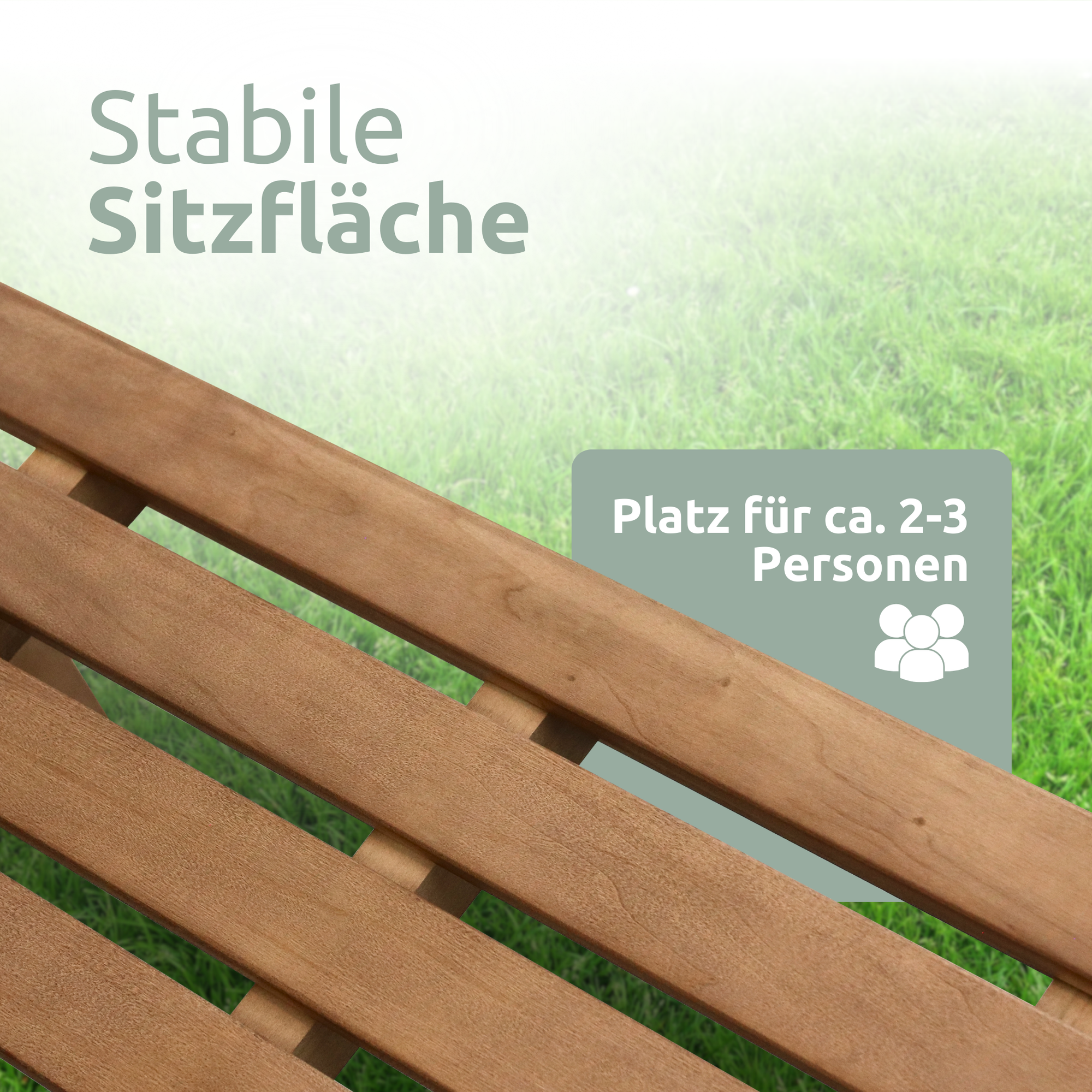 Gartenbank aus Holz mit Schutzabdeckung und Gartenhandschuhen120cm