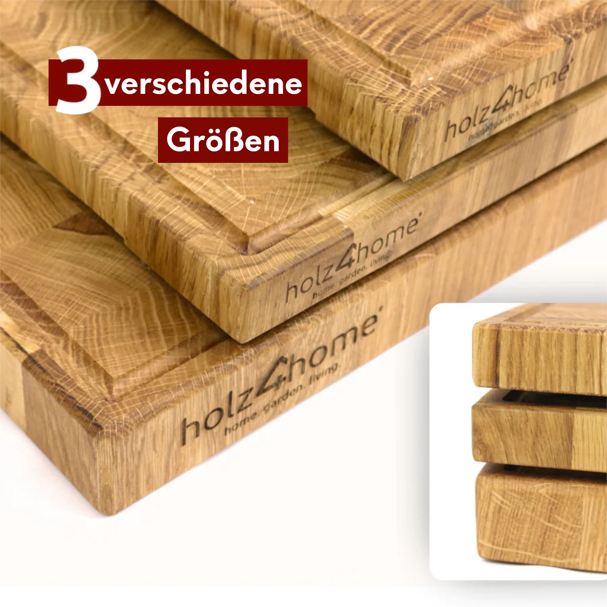 Premium Schneidebrett Stirnholz aus Eiche