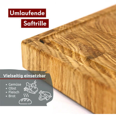 Premium Schneidebrett Stirnholz aus Eiche