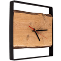 h4h139_cover Quadratische Wanduhr aus massiver Eiche Bandstahl genietet, schwarz - Echtholz / Altholz 37cm Default Title