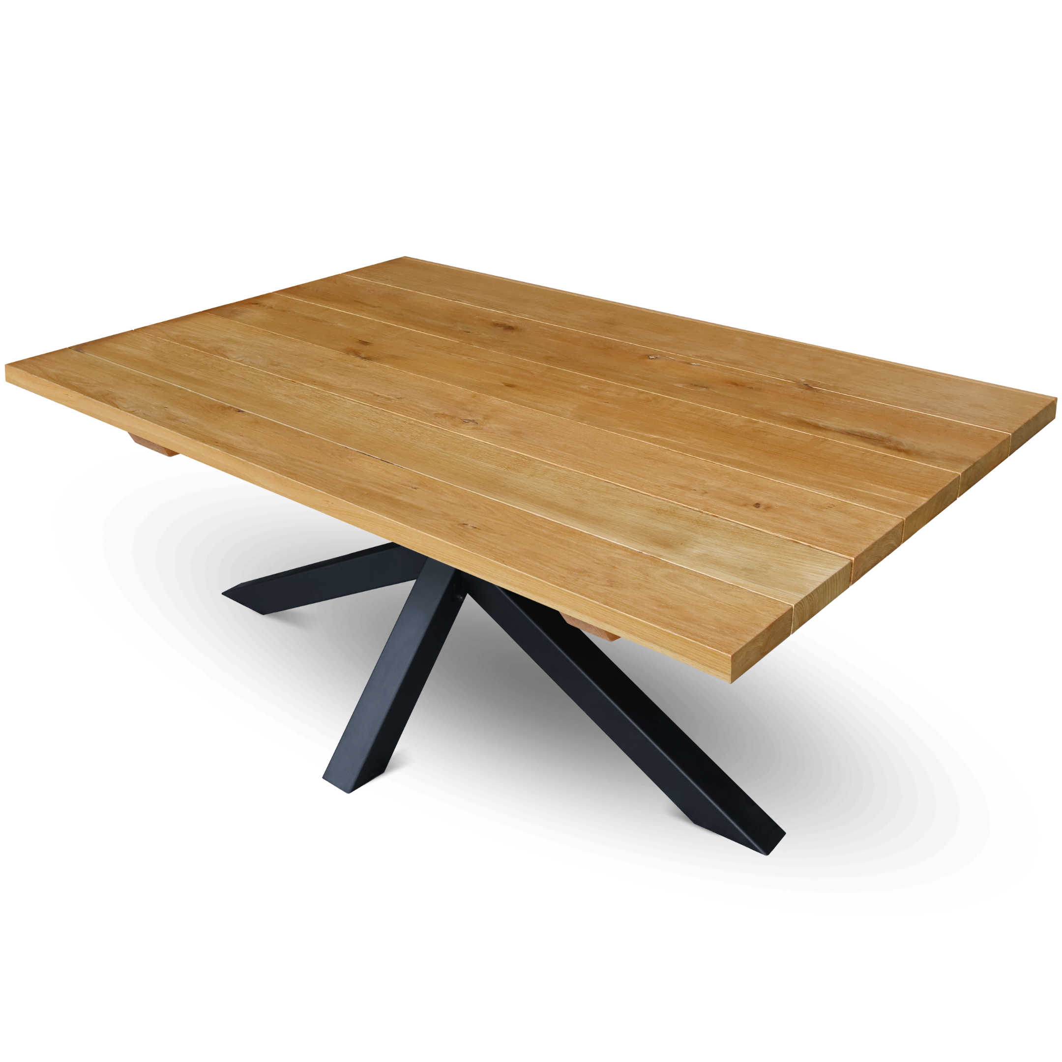 h4h161cover6lamellen_5e9f878b-a413-4742-8c0a-84a1f9441808 Outdoor Möbel, Eichenbank 160x40x46 cm, Eichentisch 180x85 cm, massiv, 4 cm Bohlen, natur geölt, Metallgestell schwarz, wetterfest, Garten Terrasse Balkon Bank Default Title