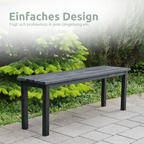 Gartenbank aus TannenholzSchwarz
