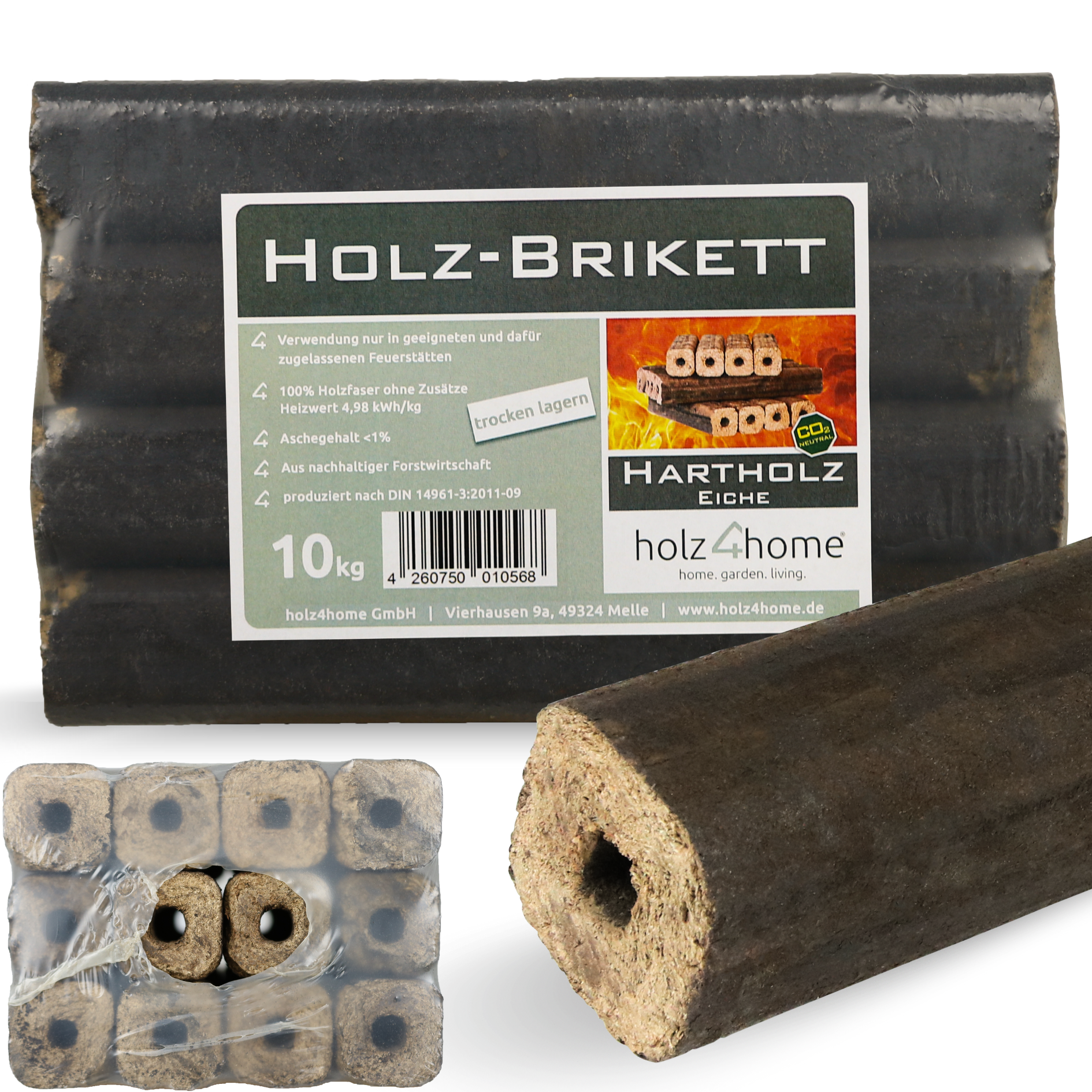 Pini Kay Eichenbriketts 100% ohne ZusätzePalette je 960 kg