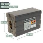 Pini Kay Eichenbriketts 100% ohne ZusätzePaket je 10 kg
