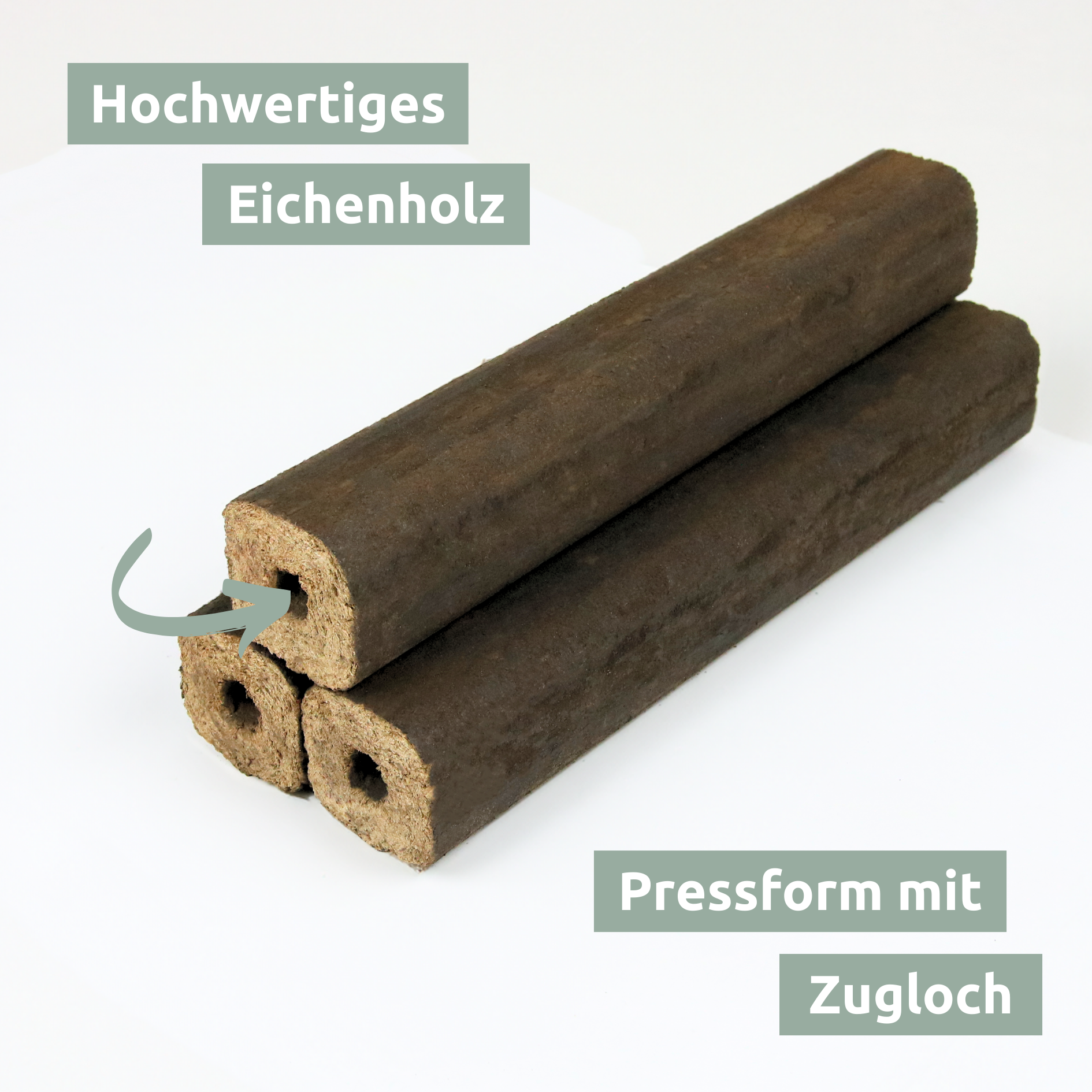Pini Kay Eichenbriketts 100% ohne ZusätzePalette je 960 kg