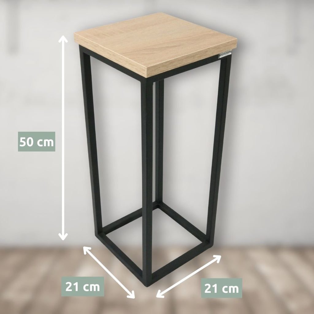 blumenständer 90 cm hoch Blumenständer aus MDF 90 cm mit Metallgestell im Loft-Stil – kalb-Living.de