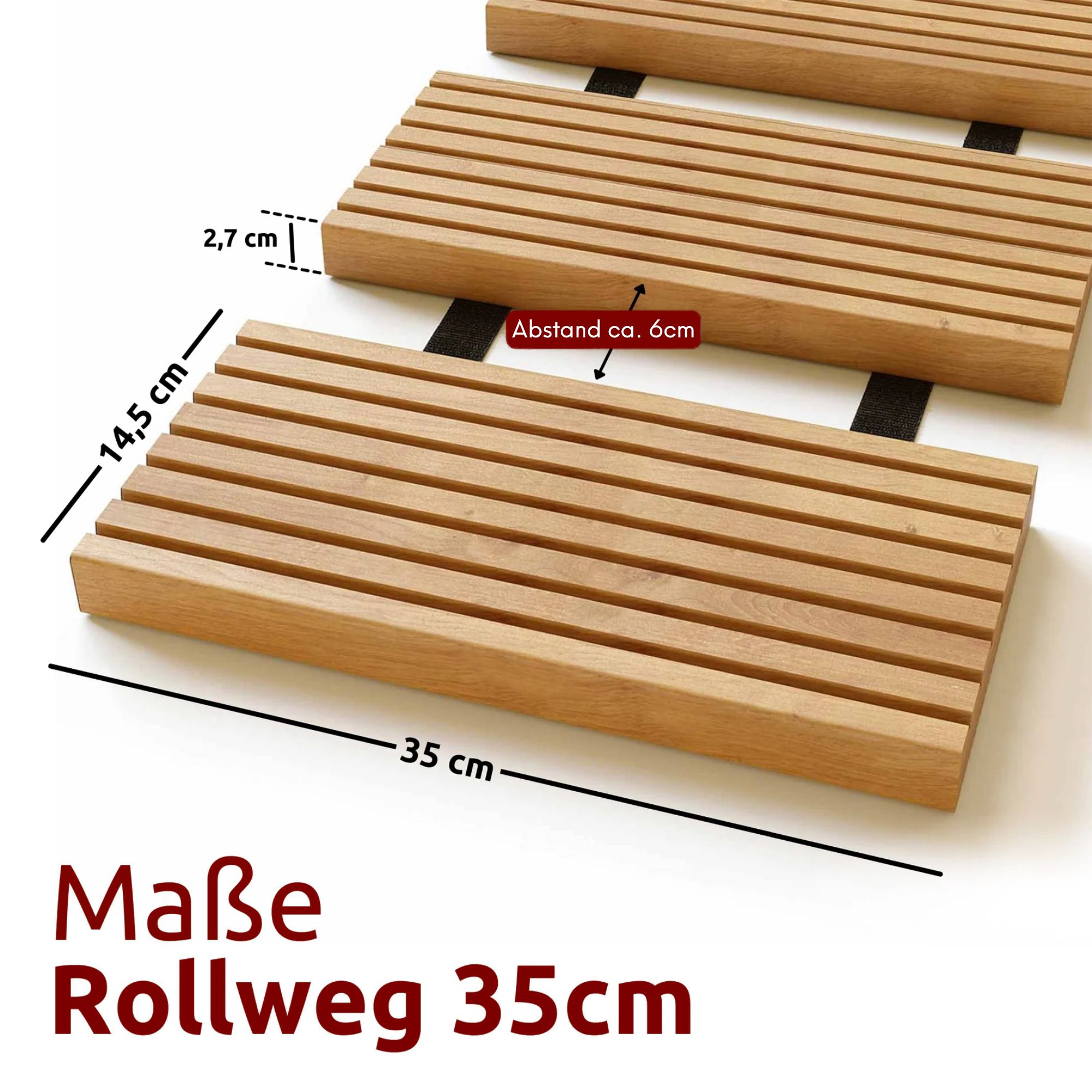 Rollweg / Gartenweg aus Lärche - Holz-Tritte für Garten