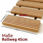 Rollweg / Gartenweg aus Lärche - Holz-Tritte für Garten 35cm