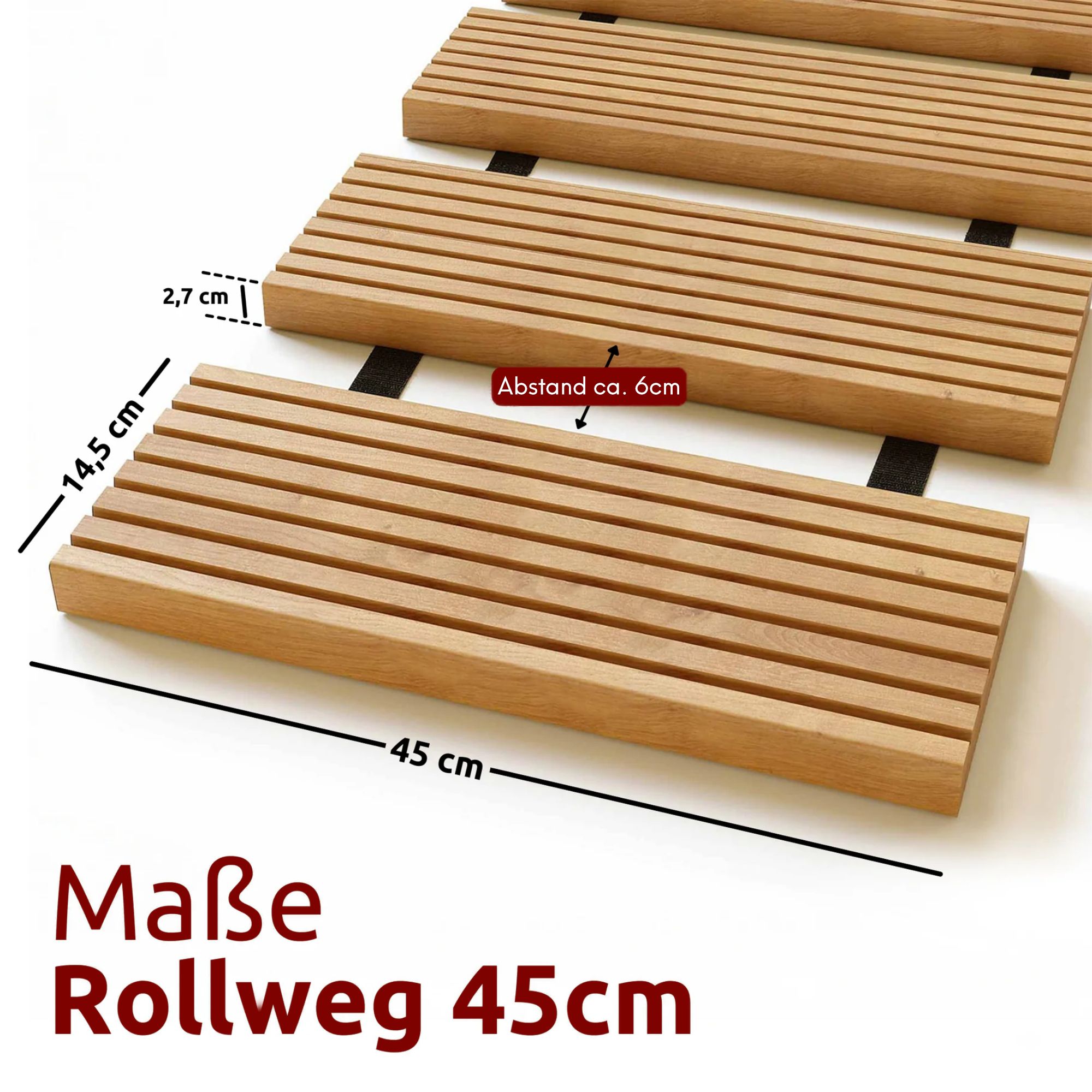 Rollweg / Gartenweg aus Lärche - Holz-Tritte für Garten