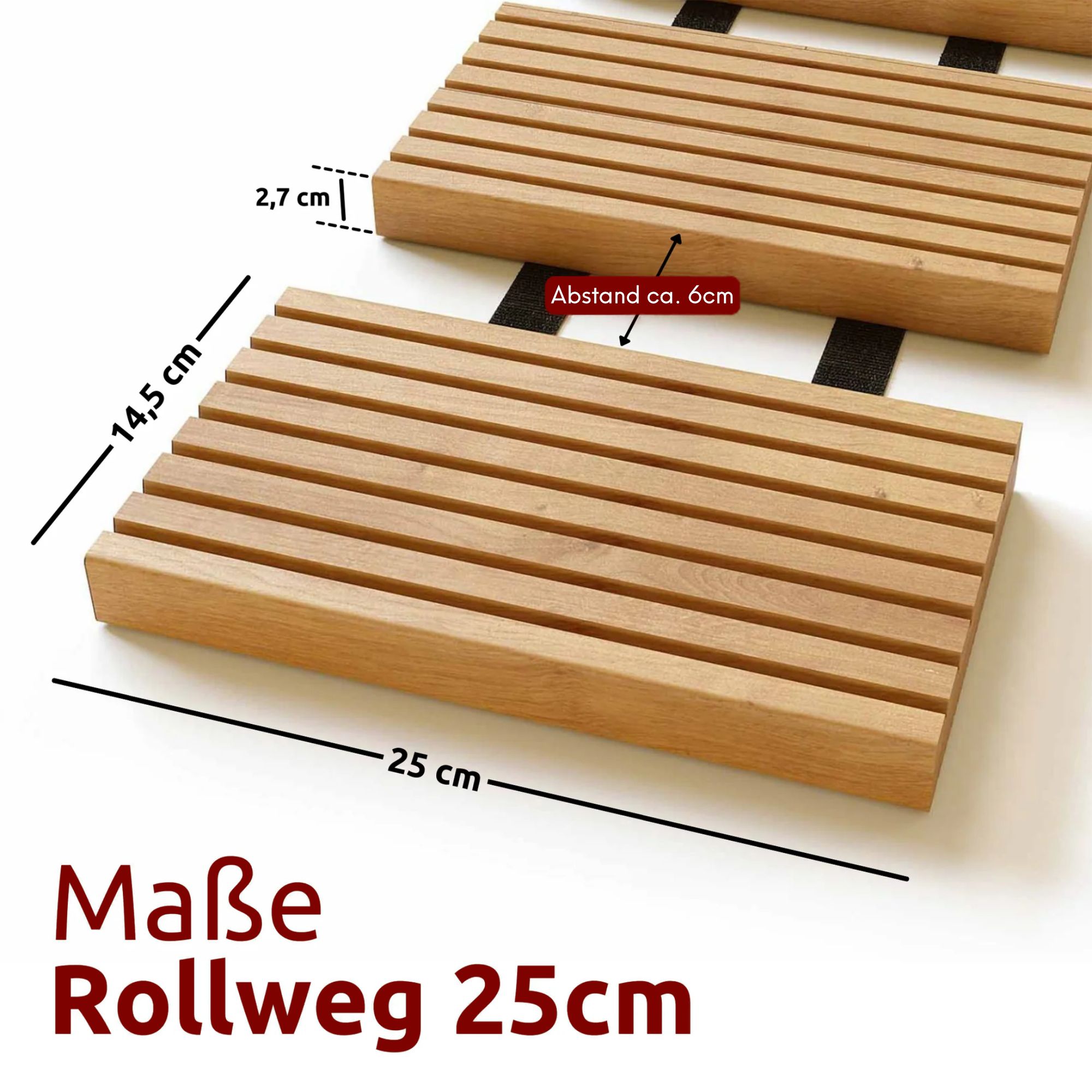 Rollweg / Gartenweg aus Lärche - Holz-Tritte für Garten