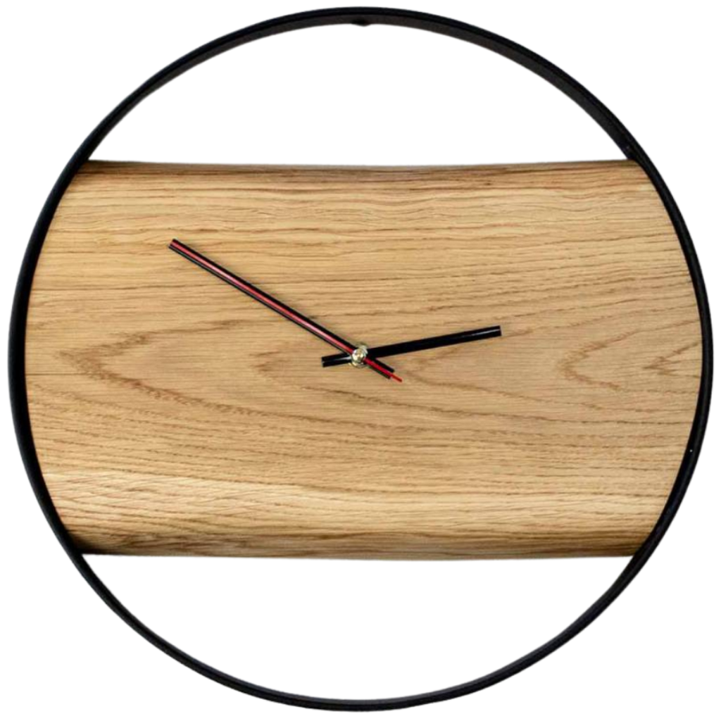 Holz-Wanduhr „Polished“ gerahmt mit polierter Oberfläche43 cm