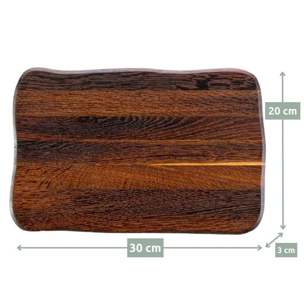 La Madera Schneidebrett Basic aus Eiche von holz4home®Dunkel