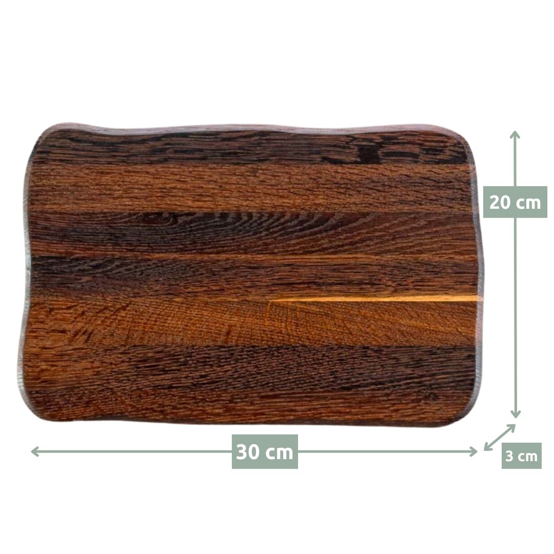 La Madera Schneidebrett Basic aus Eiche von holz4home®Dunkel