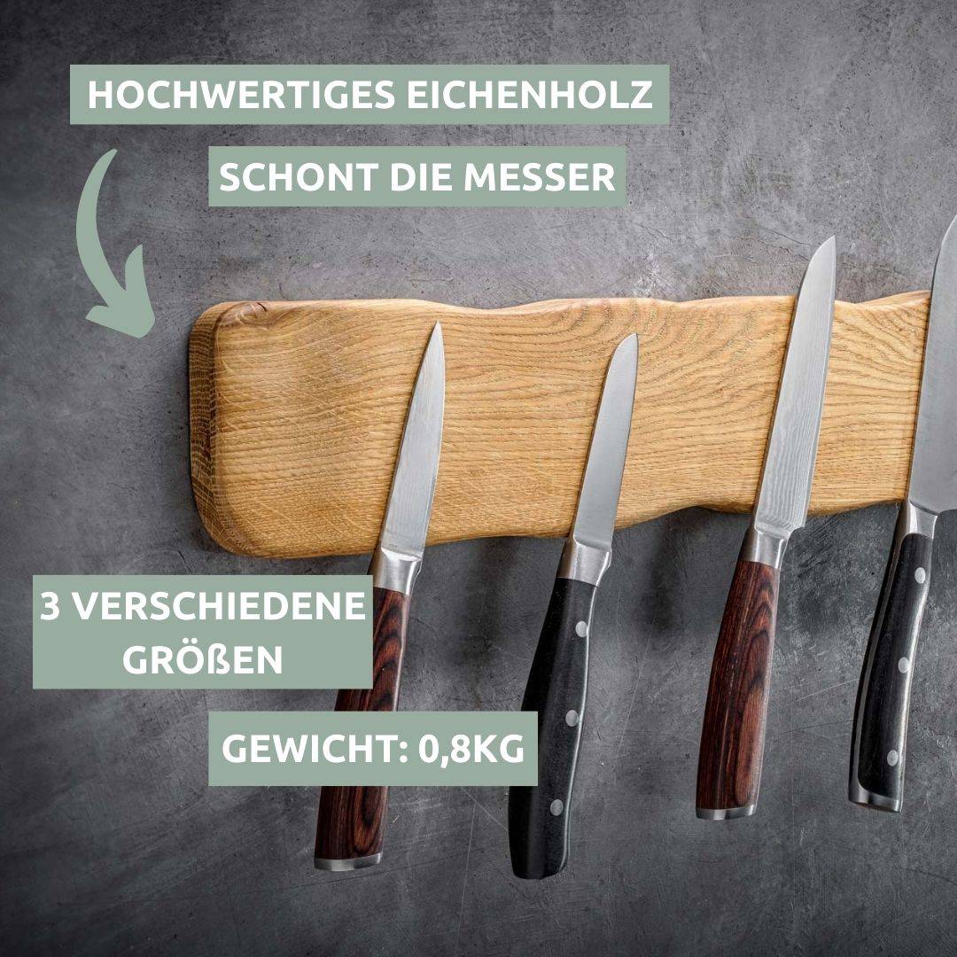 Messerleiste La Madera magnetisch Eiche I 42cm langHell