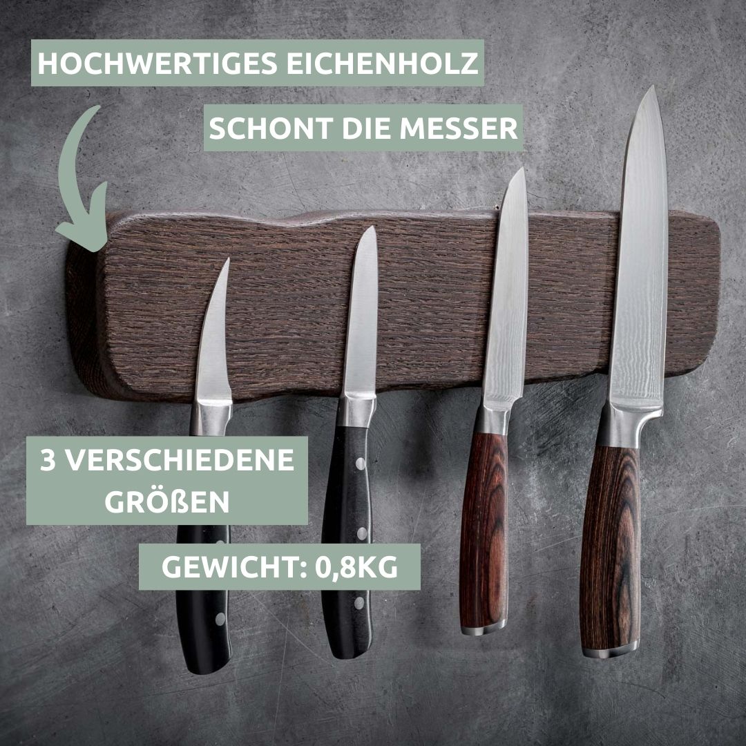 Messerleiste La Madera magnetisch Eiche I 42cm langHell