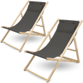 h4h287_cover_0857378b-aa2e-4116-ba40-883f926a5225 2er Set Liegestuhl Holz klappbar Anthrazit verstellbar & platzsparend Default Title