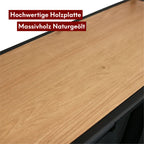 Wäschekorb 2 Fächer 92 Liter ausziehbar mit Aufbewahrungsbox Vintage
