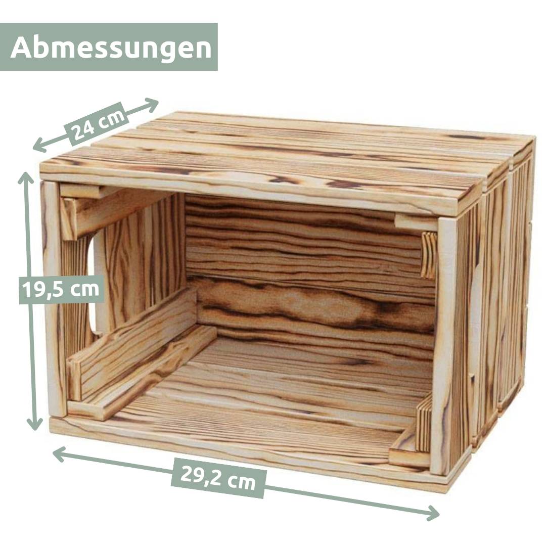 Holzkiste | Weinkiste „natur“ zum Dekorieren von holz4home®XL / Natur