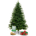 h4h397-cover-Bild-1 Künstlicher Weihnachtsbaum mit LED Lichterkette, 130-220cm, Realistische Optik, Schnee-Effekt, Einfacher Aufbau, Ständer, PE/PVC, Wiederverwendbar 160cm 190cm
