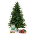 h4h398-cover-Bild-1 Künstlicher Weihnachtsbaum mit LED Lichterkette, 130-220cm, Realistische Optik, Schnee-Effekt, Einfacher Aufbau, Ständer, PE/PVC, Wiederverwendbar 160cm 220cm