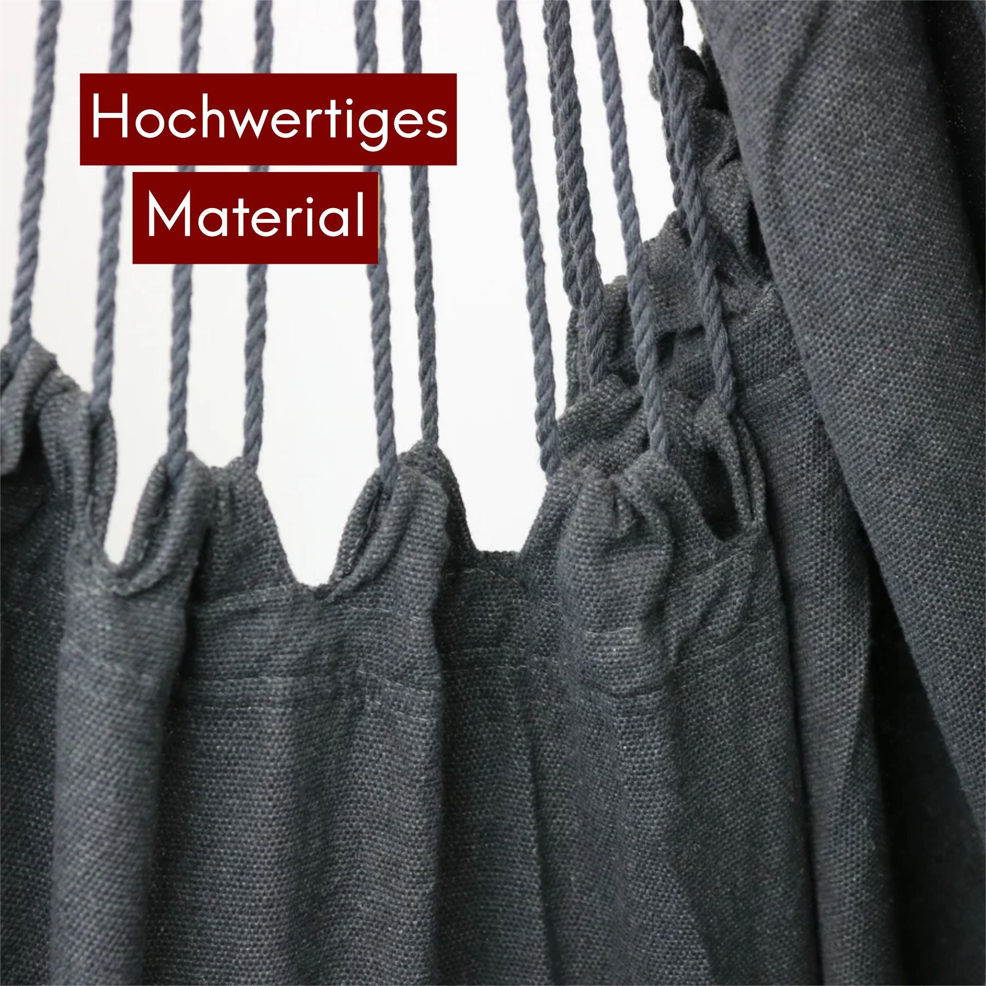 Hängesessel mit 2 Kissen, Bücherfach und Kuscheldecke