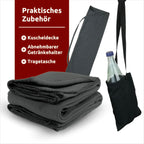 Hängesessel mit 2 Kissen, Bücherfach und Kuscheldecke Hellgrau