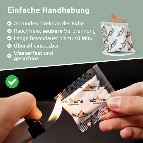 Kaminanzünder Grillanzünder Anzündtüten500 Stk.