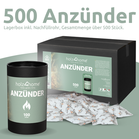 Kaminanzünder Grillanzünder Anzündtüten500 Stk.