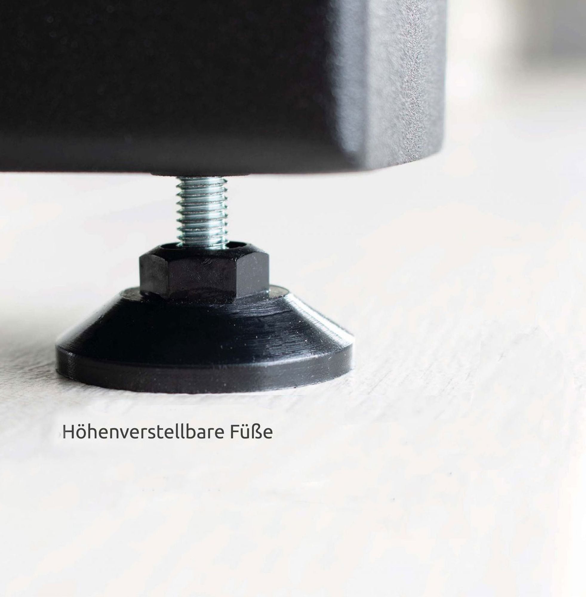Dreieck Tischgestell Tischbeine Metall schwarz – Set aus 4 Füßen