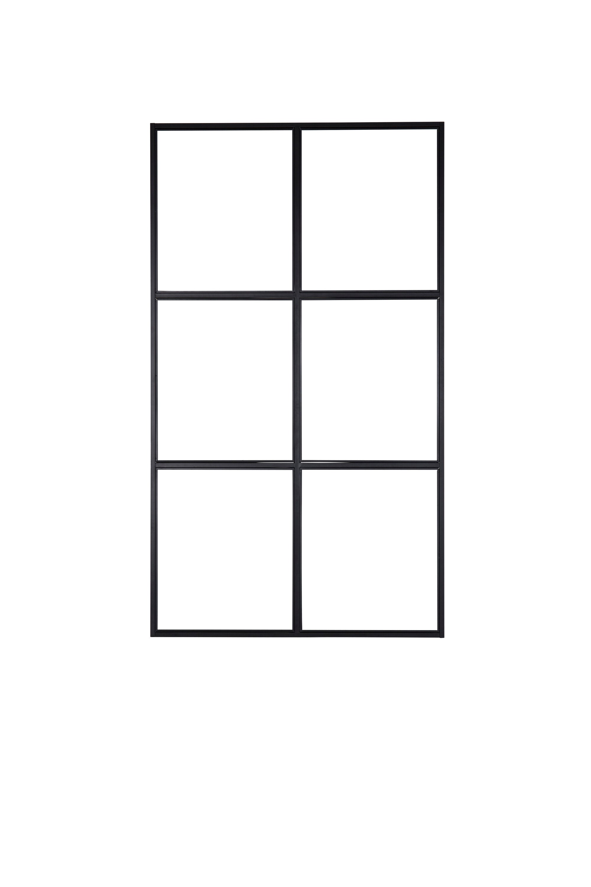 s_15353-888__1 Leif Industrial Wand Industrie Wanddeko Schwarz 2 x 210 x 120 Glas,Stahl