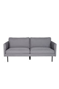s_15555-655__1 Zoom 2 Sitzer Sofa 2 Sitzer Sofa Schwarz,Grau 80 x 78 x 180 Schaumstoff,Sperrholz,Polyester,Stahl