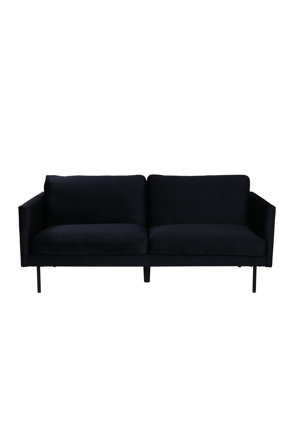 s_15555-888__1 Zoom 2 Sitzer Sofa 2 Sitzer Sofa Schwarz 80 x 78 x 180 Schaumstoff,Sperrholz,Polyester-Samt,Stahl