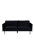 s_15555-888__1 Zoom 2 Sitzer Sofa 2 Sitzer Sofa Schwarz 80 x 78 x 180 Schaumstoff,Sperrholz,Polyester-Samt,Stahl