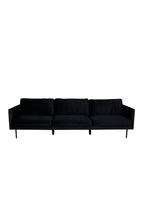 s_15556-888__1 Zoom 3 Sitzer Sofa 3 Sitzer Sofa Schwarz 80 x 78 x 260 Schaumstoff,Sperrholz,Polyester Samt,Stahl