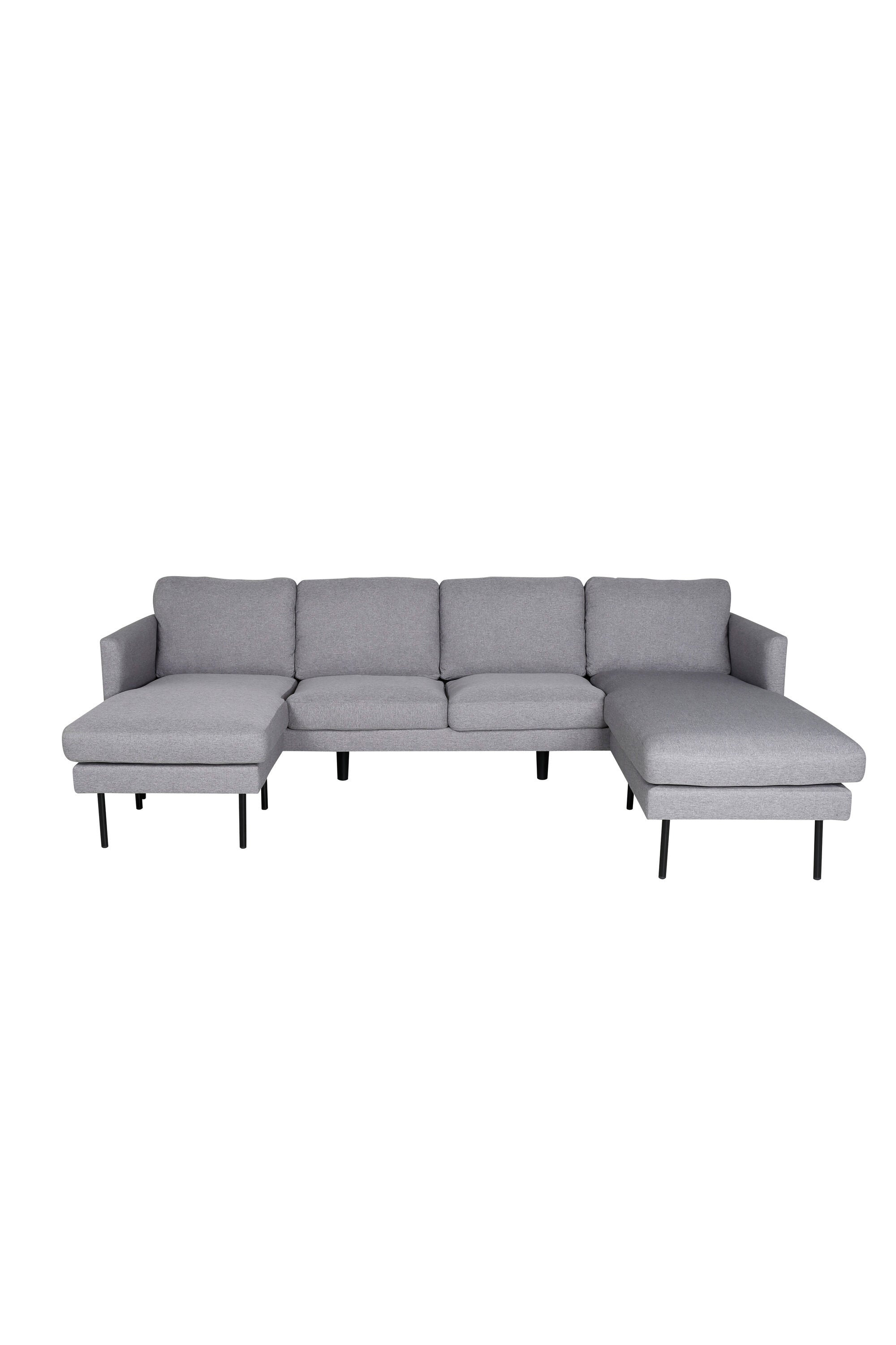 s_15559-655__1 Zoom Chaise Sofa Sofa Mit Chaiselongue Schwarz,Grau 154 x 80 x 260 Schaumstoff,Sperrholz,Polyester,Stahl