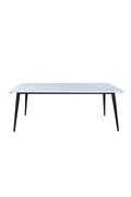 s_15565-468__1 Jimmy Tisch Rechteckiger Esstisch Schwarz,Weiß 195 x 90 HPL,MDF,Stahl