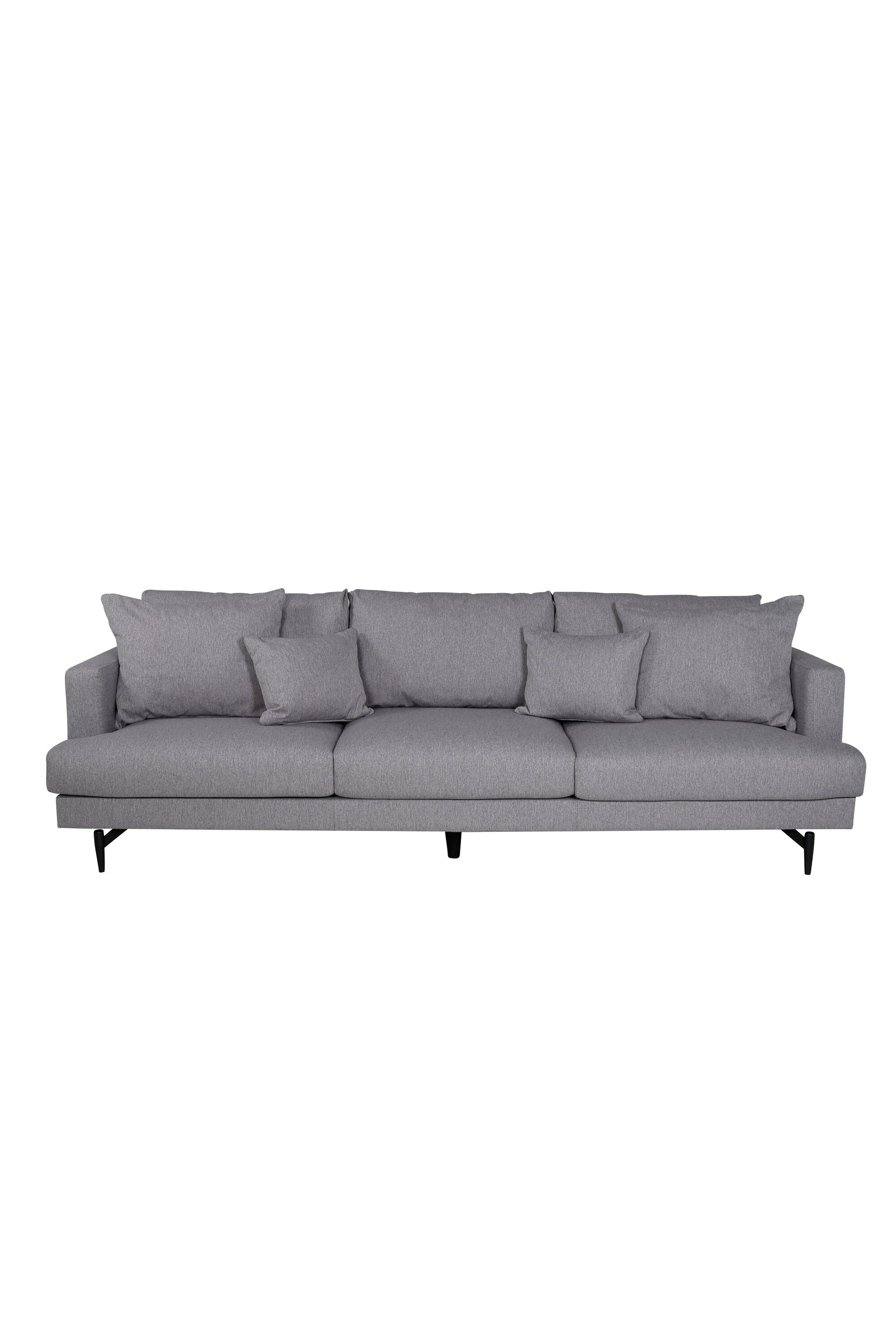 s_15581-665__1 Sofia 3 Sitzer Sofa 3 Sitzer Sofa Schwarz,Grau 86 x 86 x 260 Schaum,Sperrholz,Polyester,Stahl
