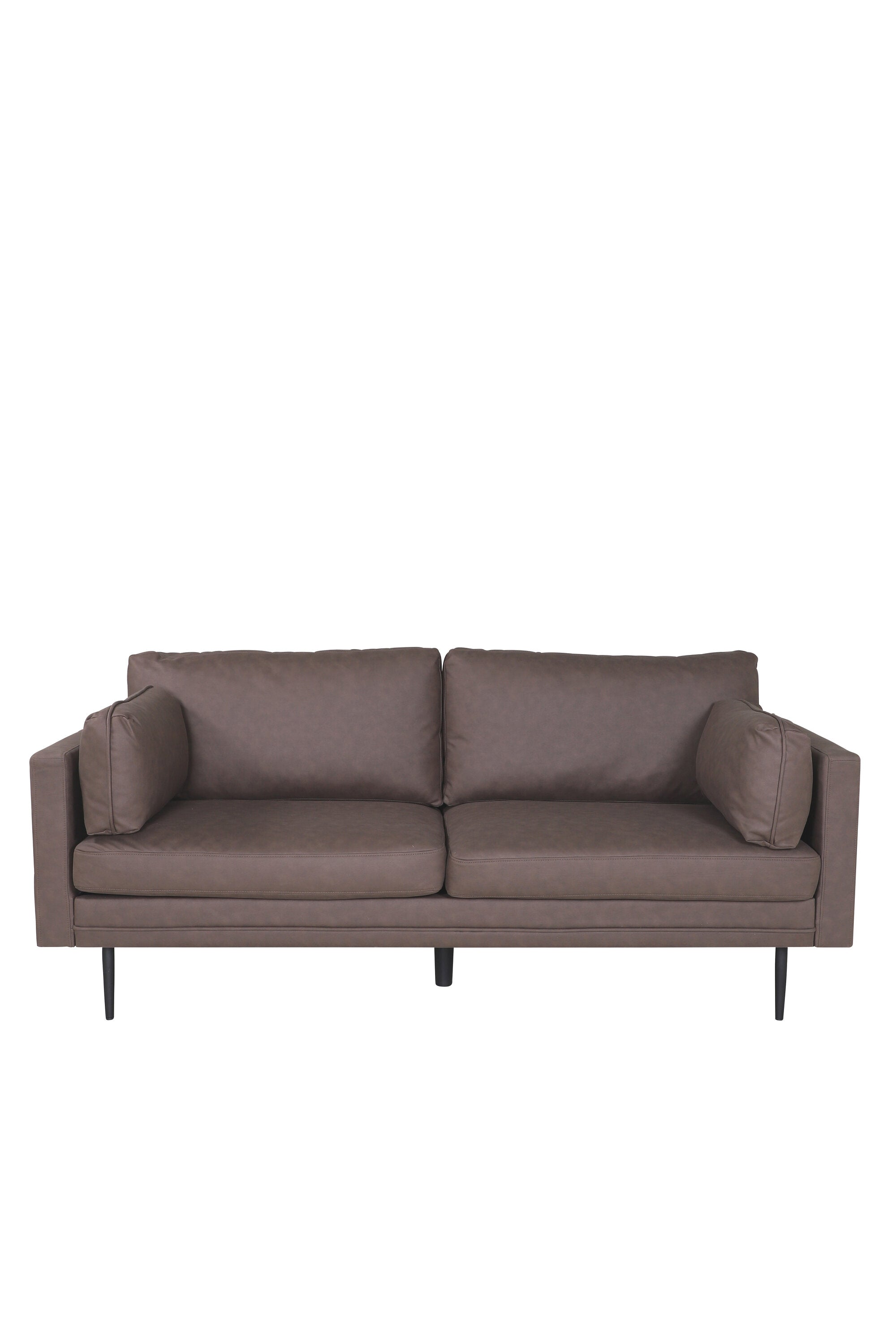 s_18045-767__1_caseconflict Boom 3 Sitzer Sofa 3 Sitzer Sofa Schwarz,Braun 90 x 84 x 203 Schaum,Mikrofaser,Sperrholz,Stahl