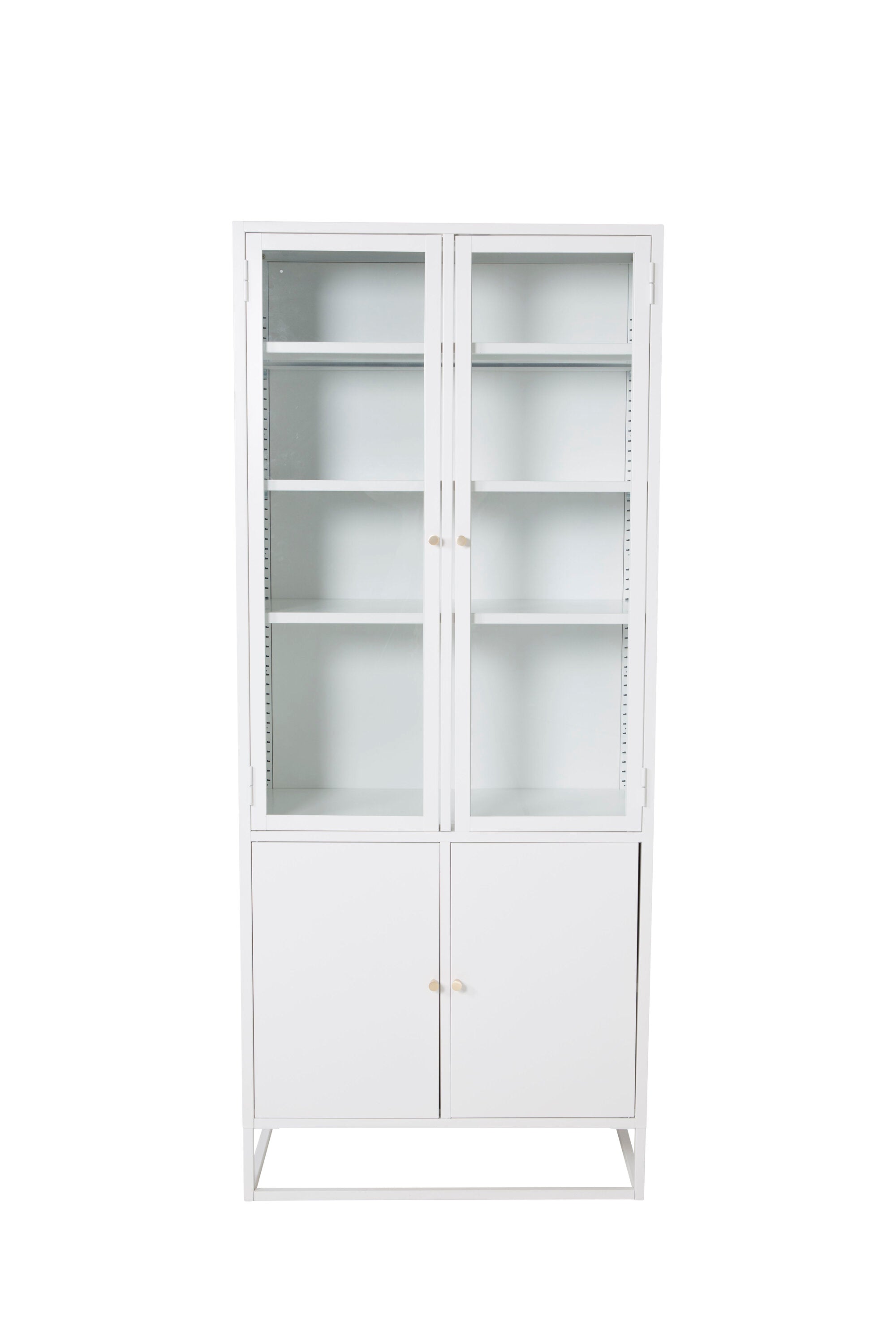 s_18069-201_1__1 Bakal Schrank Schrank Weiß 41 x 190 x 80 Glas,Stahl