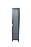 s_18071-208_1__1 Acero Schrank Schrank Schwarz 35 x 150 x 35 Glas,Stahl