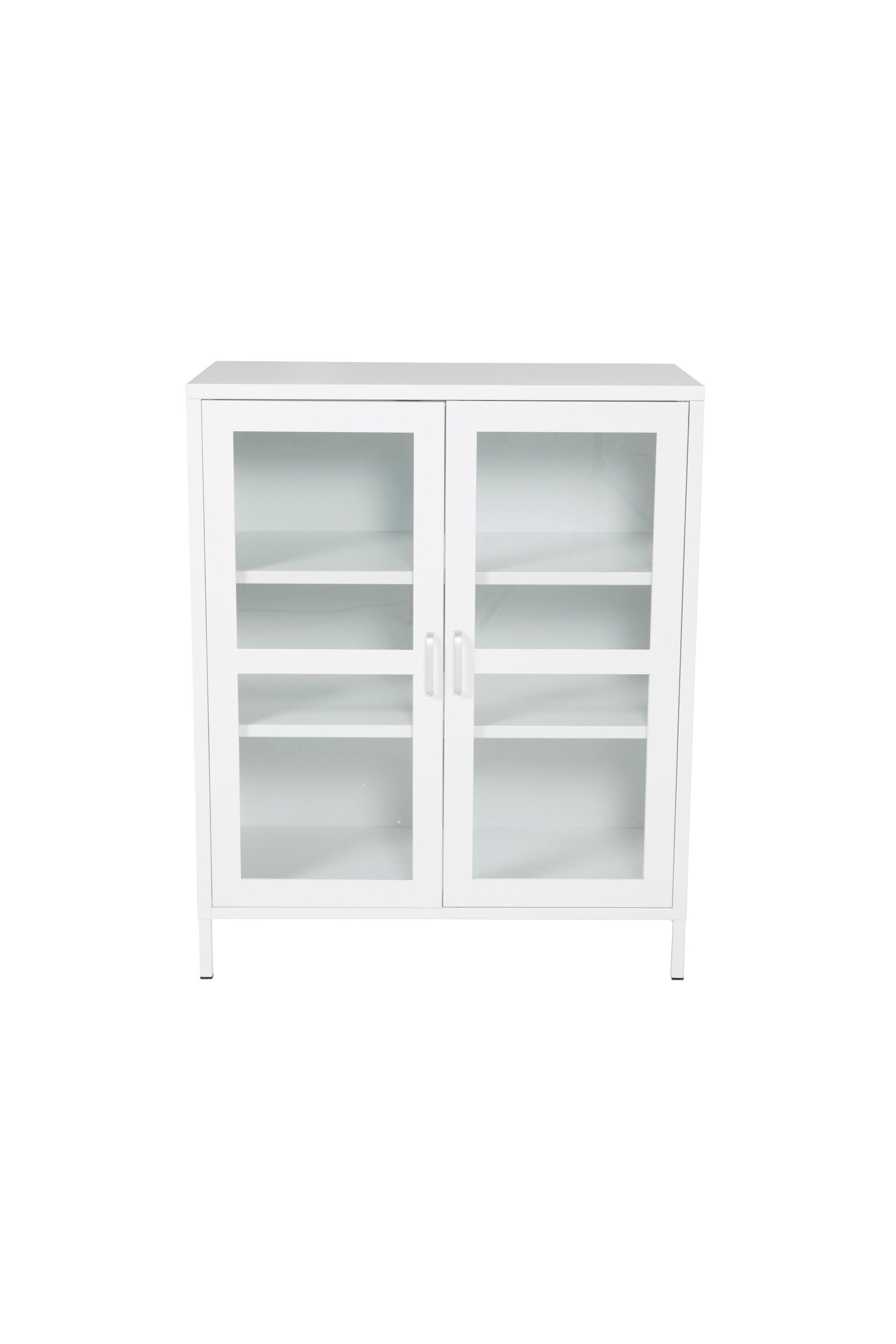 s_18077-201_1__1 Acero Schrank Schrank Weiß 43 x 97 x 80 Glas,Stahl