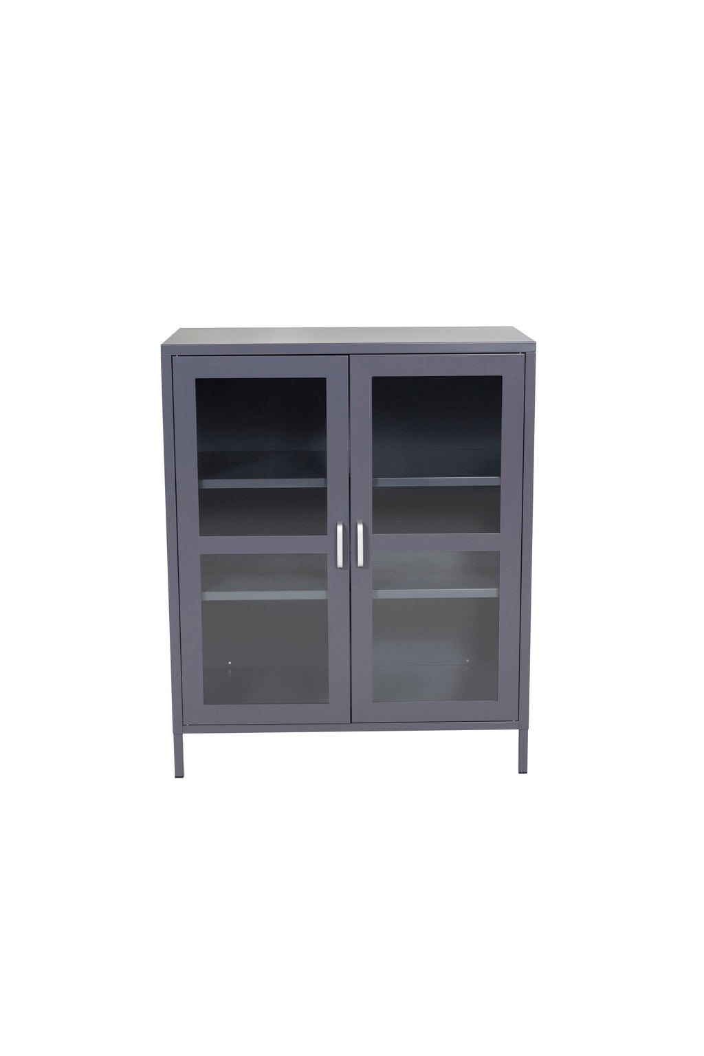 s_18077-205_1__1 Acero Schrank Schrank Hellgrau 43 x 97 x 80 Glas,Stahl