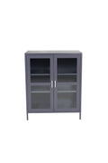 s_18077-205_1__1 Acero Schrank Schrank Hellgrau 43 x 97 x 80 Glas,Stahl