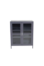 s_18077-205_1__1 Acero Schrank Schrank Hellgrau 43 x 97 x 80 Glas,Stahl