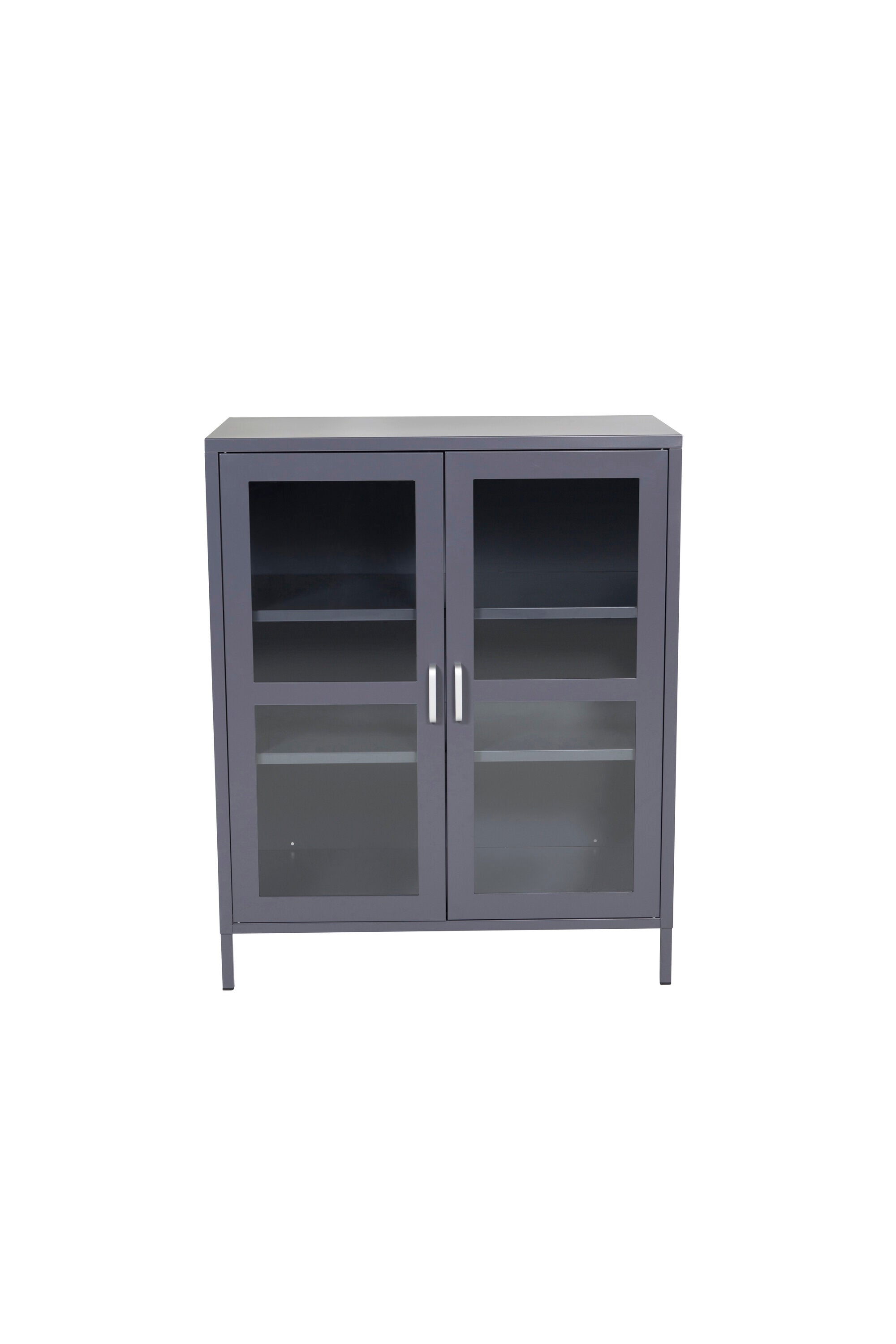 s_18077-205_1__1 Acero Schrank Schrank Hellgrau 43 x 97 x 80 Glas,Stahl