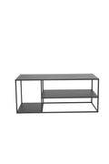s_18081-208_1__1 Staal Couchtisch Beige Tisch Couchtisch Schwarz 120 x 50 Stahl