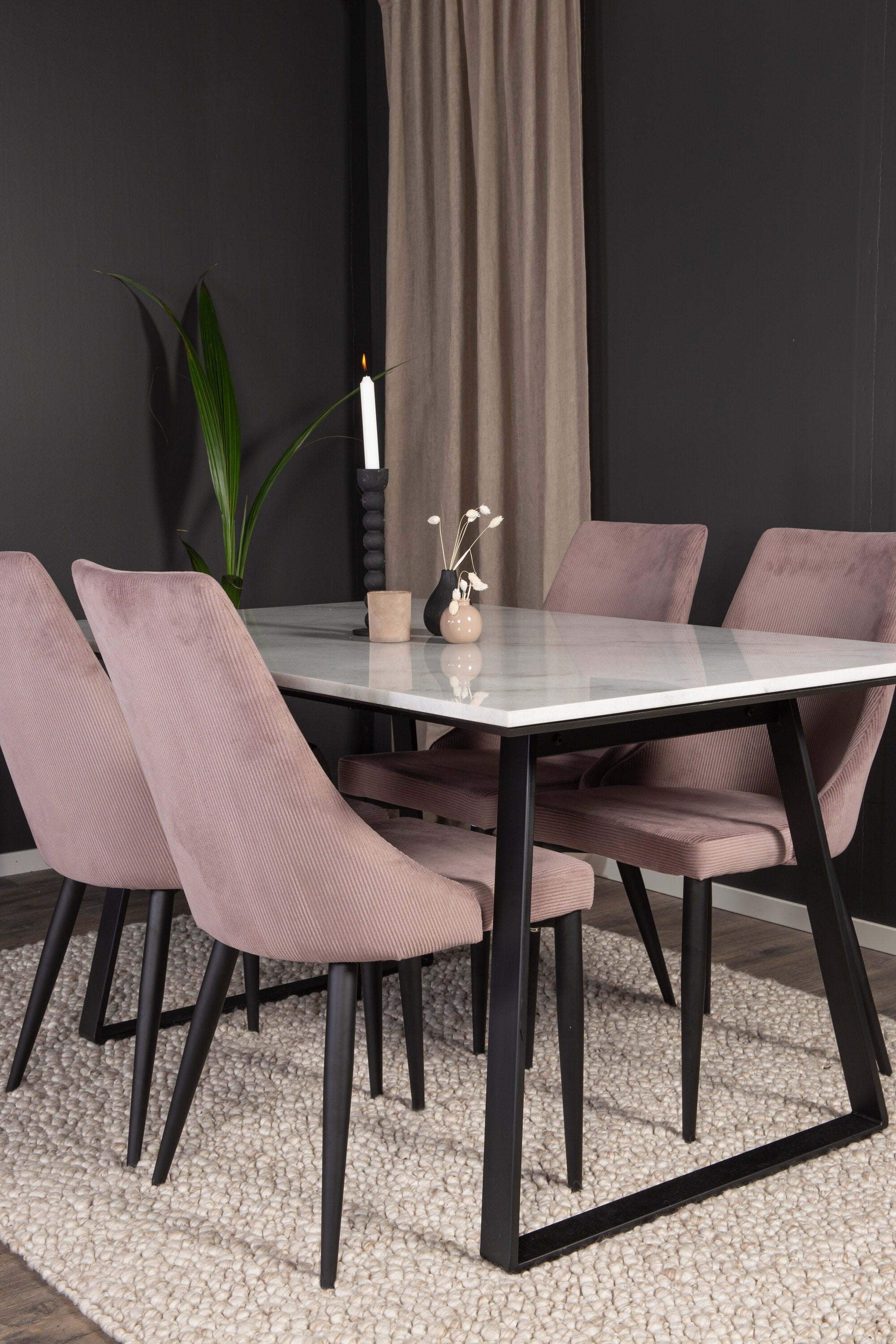 s_gr14019__11 Estelle Rechteckiger Essensset Rechteckiges Essgruppen Set