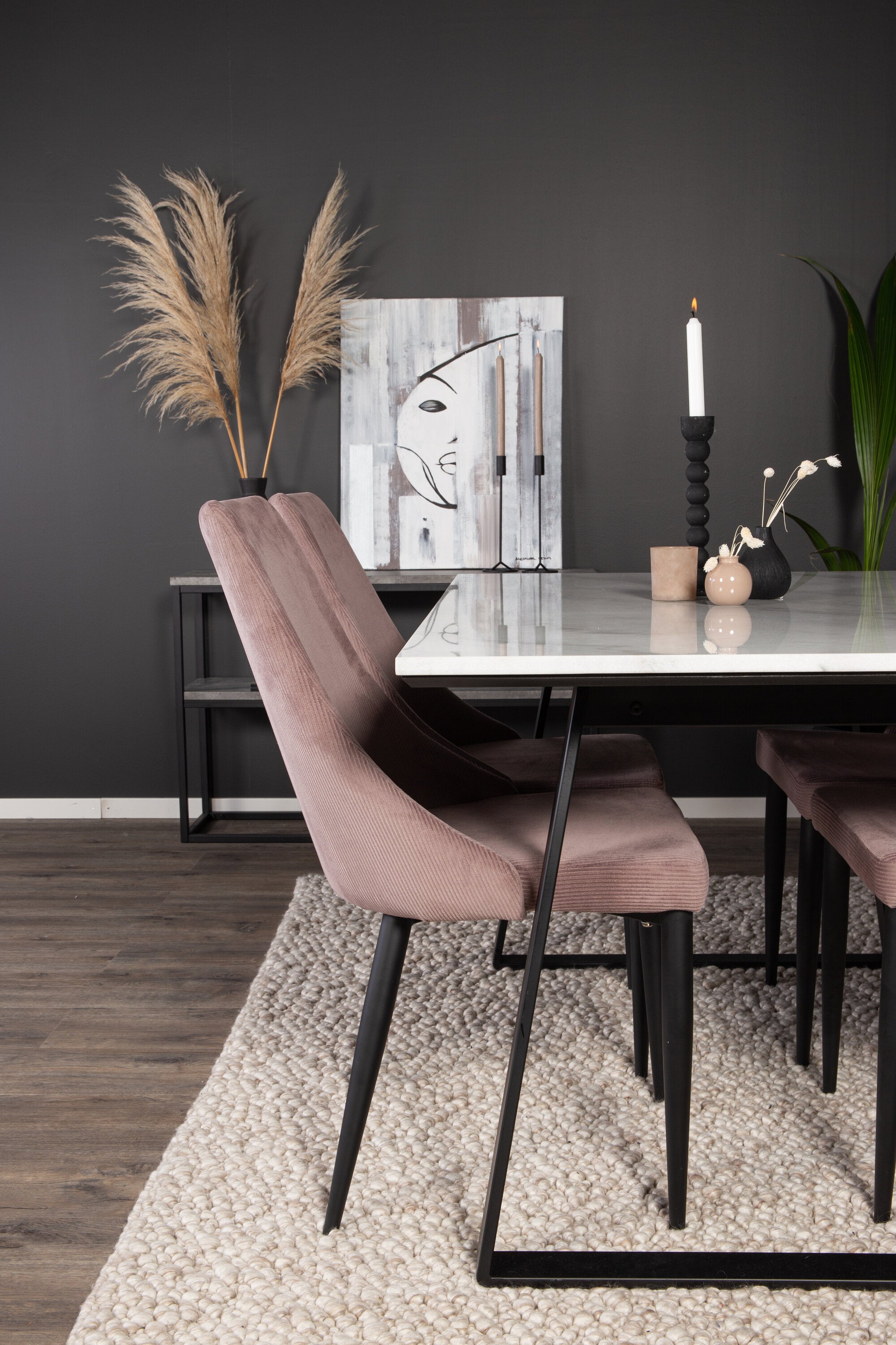 s_gr14019__12 Estelle Rechteckiger Essensset Rechteckiges Essgruppen Set